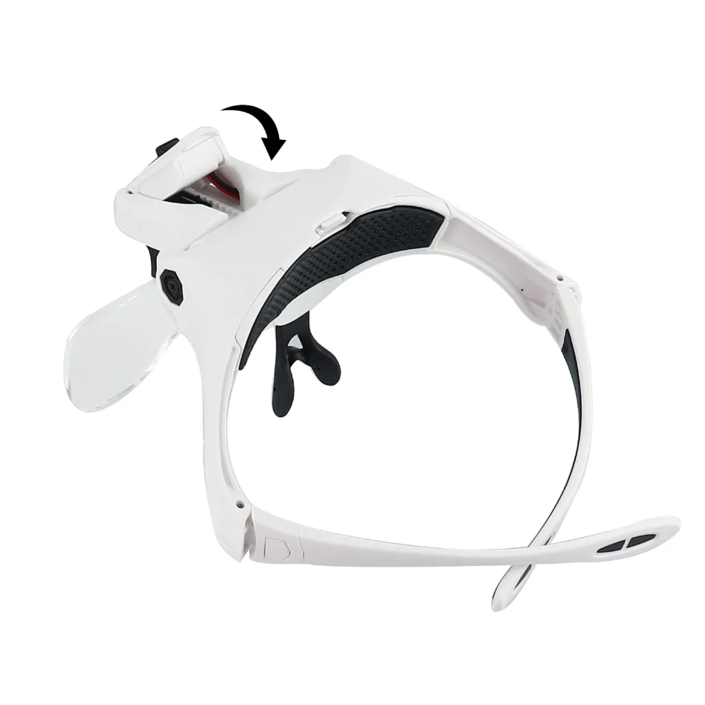 Lupas 1,0/1,5/2,0/2,5/3,5X diadema reparación de ojos lupa 2 gafas de luz LED lupa lente óptica
