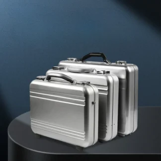 Maleta de aleación de aluminio de alta calidad, caja de documentos de negocios, bolsa de computadora, caja de herramientas de equipo, dinero, caja fuerte, caja de instrumentos