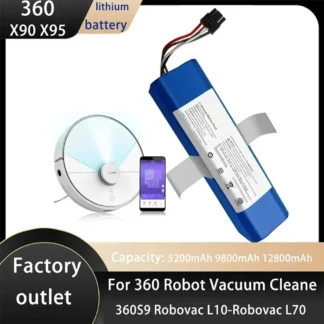 NUEVA Batería de repuesto para aspiradora robótica Qihoo 14,8 S9, 9800 V, 360 mAh, accesorios