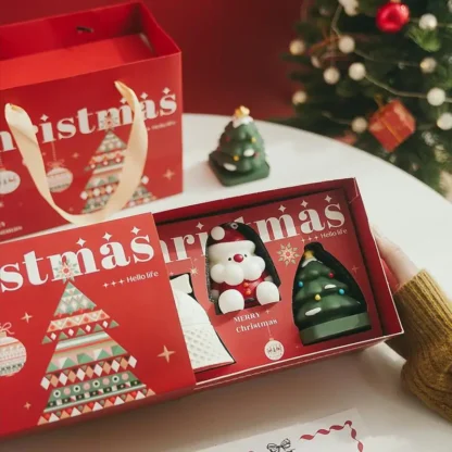Velas Aromas de Navidad 3X Velas perfumadas navideñas lindas Velas de aromaterapia Decoraciones navideñas Fragancia hecha a mano