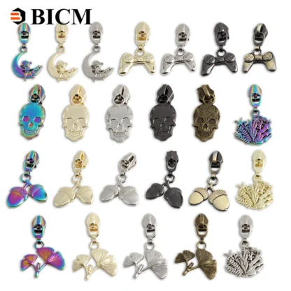 Deslizadores de cremallera para bolso, cinta de nailon con bolsillo, tiradores de cremallera, Kits de reparación de cremallera, accesorios de costura para ropa, bricolaje, n. ° 5, 10/50 piezas