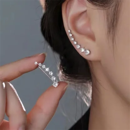 Pendientes de tuerca con cuentas de circón a la moda para mujeres y niñas, accesorios de joyería para fiesta y boda, regalos e451