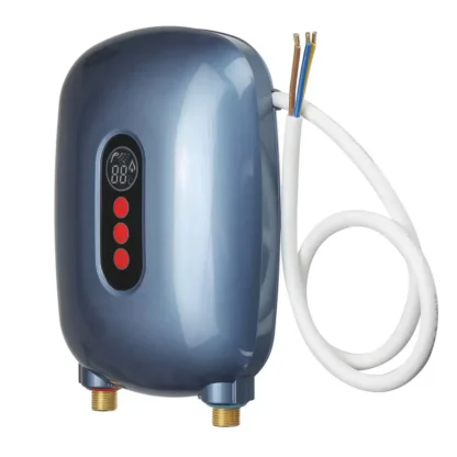 Calentador de agua eléctrico para el hogar, máquina de calentamiento instantáneo de agua con Control de temperatura táctil de 220V, sin depósito, revestimiento de 304