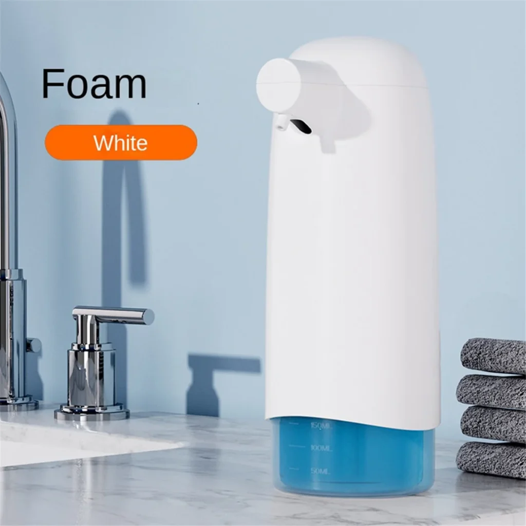 Dispensador automático de jabón líquido A77I, 550ML, 3 engranajes, Sensor recargable, dispensador de jabón espumoso para cocina, Hotel, centro comercial, blanco
