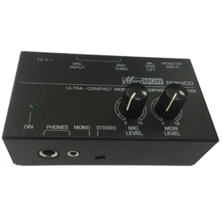 Nuevo MA400 preamplificador de auriculares micrófono preamplificador Audio 6,35mm y 3,5mm salidas de auriculares mezclador enchufe de la UE-AB01