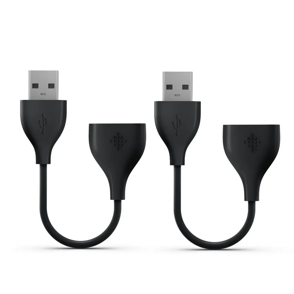 Paquete de 2 cables de cargador USB para pulsera de actividad inalámbrica Fitbit One Band