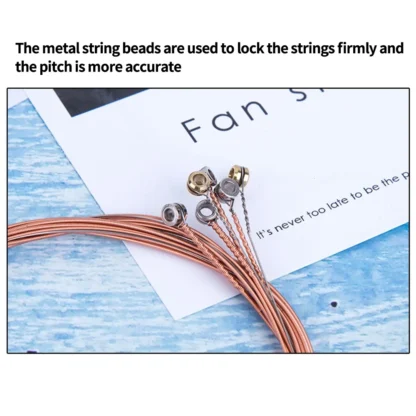 6 unids/set cuerdas de guitarra acústica cuerda de acero de repuesto para instrumentos musicales accesorio de bajo eléctrico K