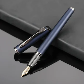 Pluma estilográfica de Metal de bosque de alta calidad, hermosa textura de árbol, excelente escritura, bolígrafo de oficina comercial, suministros de papelería
