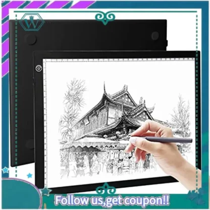 Bloc de dibujo, tablero de dibujo alimentado por USB, caja de rastreo de brillo ajustable, perfecta para pintura de diamantes, vinilo de deshierbe