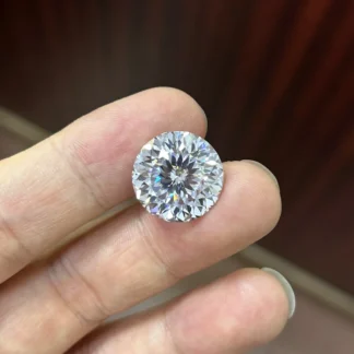 Meisidian-diamante de moissanita, corte portugués, piedra D VVS1, Color blanco, 6,5mm, 1 quilate