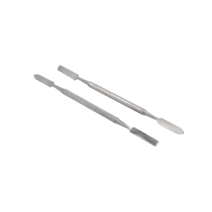Espátula mezcladora Dental de acero inoxidable, palo agitador de patulas en polvo, cuchillo de doble extremo, herramientas de instrumentos de odontología, 5 uds.