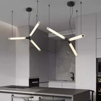 Lámpara colgante de diseño minimalista, accesorio de iluminación personalizado para el hogar, innovador, nórdico, restaurante, dormitorio, comedor