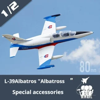 Freewing 80mm L-39 Albatross accesorios para aviones fuselaje alas principales cola plana cola Vertical tren de aterrizaje caja de conexiones de cabina