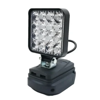 16 focos de luz LED para trabajo al aire libre, herramienta de emergencia portátil para pesca, luz para batería de litio de 18V