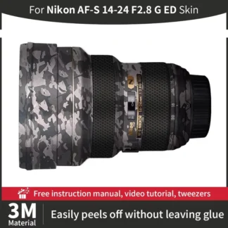 Película protectora para lente de cámara, pegatina antiarañazos para Nikon AF-S 14 24mm, AF-S 14-24 F2.8 G ED