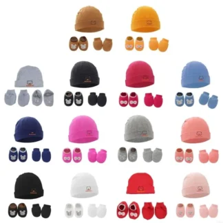 28EC guantes antiarañazos para bebé, conjunto cubierta para pies, guantes algodón para recién nacidos, calcetines