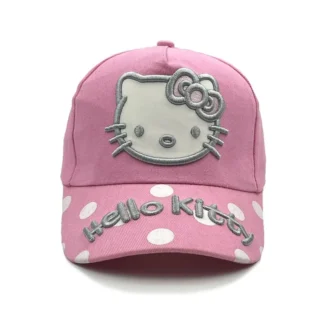 Gorra de béisbol de dibujos animados de estilo Retro de Hello Kitty, visera de personalidad de moda, gorra con visera, accesorios de ropa, primavera y otoño
