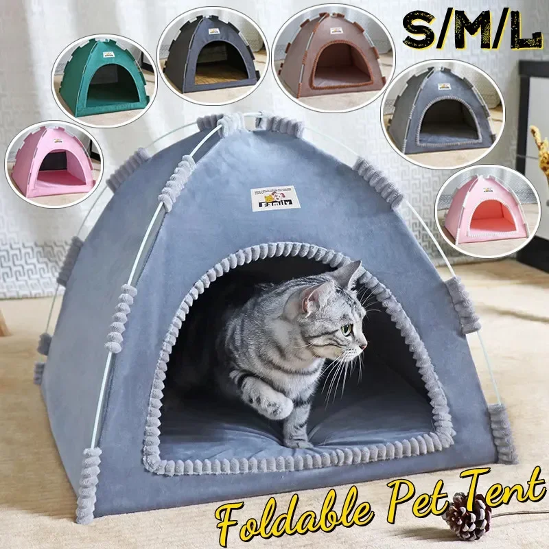 Tienda para mascotas, cueva, cabaña, casa para dormir para gatos, parque infantil, jaula, cesta, Nesk para gatos, perrera, casa para perros pequeños, cama para Chihuahua Ouiokonр Для Kamiшек