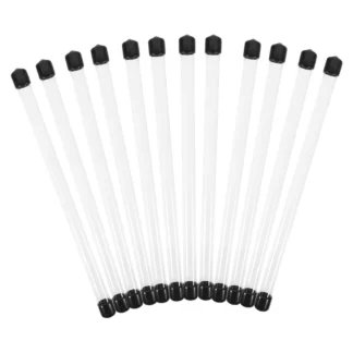 Soporte para varilla de incienso de tubo de madera de agar, contenedor portátil redondo con tapa, tubo de ensayo, caja de almacenamiento de Material de Pvc, 12 Uds.