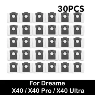 Bolsas de polvo para aspiradora Dreame X40 / X40 Pro / X40 Ultra, caja de recolección de polvo para Robot de barrido, 1-30 Uds.