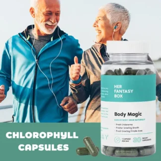 Cápsulas de clorofila: suplemento de clorofila altamente bioavailable para energía, inmunidad, piel + desodorantes internos 30 cápsulas