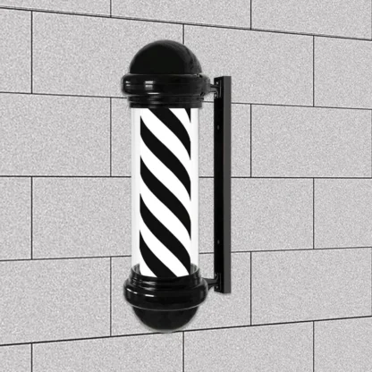 Luz giratoria para barbería, poste de barbero, para peluquería, exterior