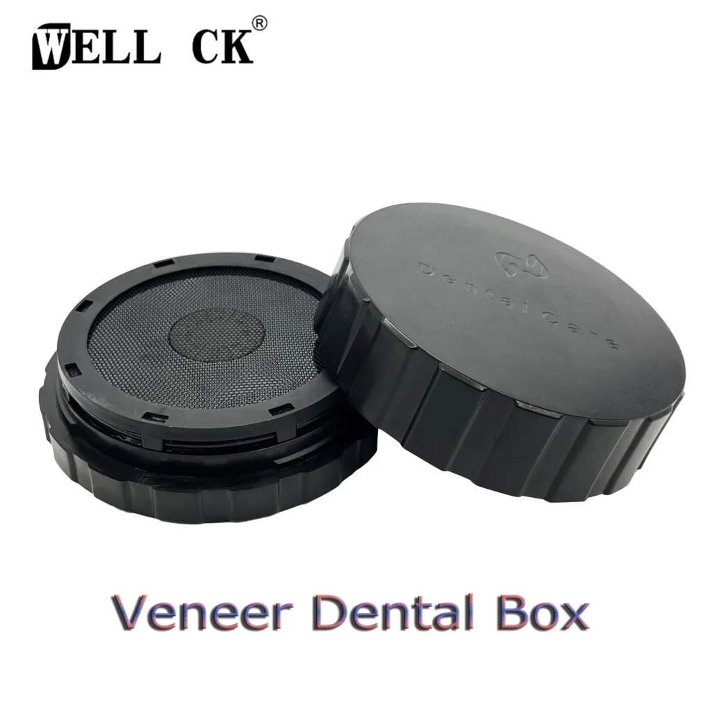 Parche de pretratamiento de chapa, caja de dientes, herramienta de producto Dental, todas las carillas de cerámica, caja de almacenamiento para dentaduras postizas, limpieza de arreglo portátil