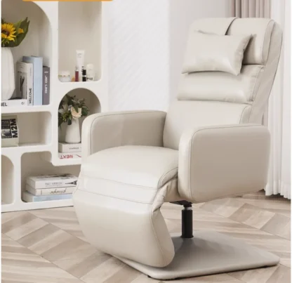 Silla Meijie con bordado de belleza, silla de experiencia con máscara facial plana, sillón de ocio perezoso