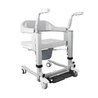 Silla elevadora giratoria para pacientes mayores discapacitados con orinal de transferencia de ruedas
