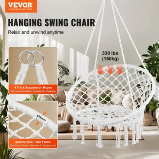 Hamaca colgante columpio silla macramé silla colgante para interior exterior