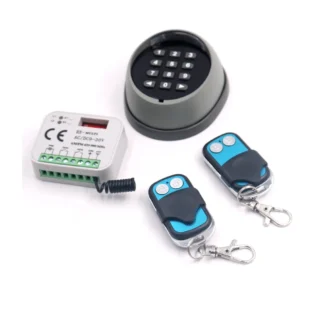 2CH 433mhz teclado inalámbrico contraseña interruptor remoto con controlador para Control de acceso de puerta