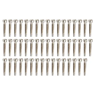 A72Z 50 Uds. Pasadores de Metal para pastilla, cierre de una palabra, 3x21MM/5.0MM (diámetro 3,0 MM), piezas para pastilla de guitarra, varillas de tornillo plateadas