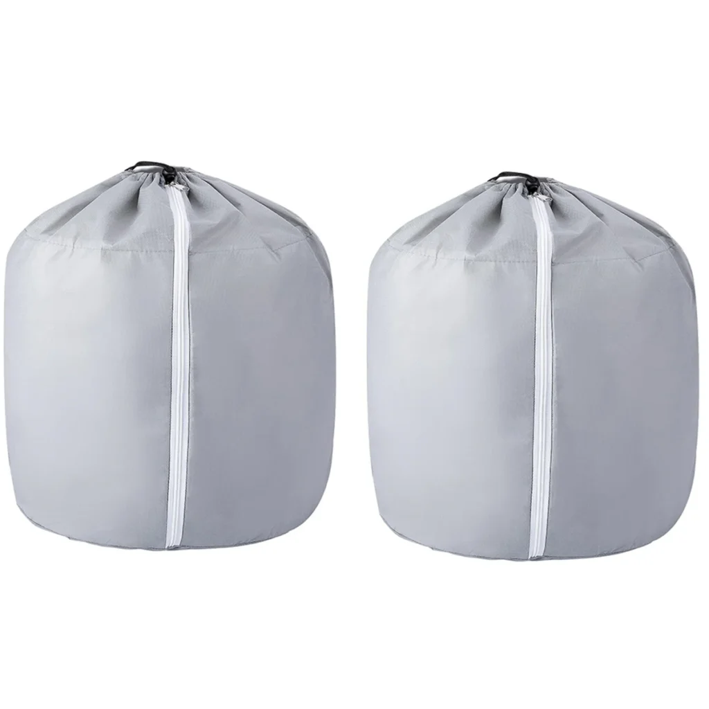 BAAU 2PCS Maceta de protección de invierno para plantas - Bolsa de protección para macetas de 17,7x19,6 pulgadas - Cubierta para plantas con cordón y cremallera