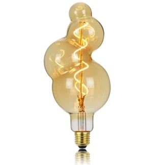 TIANFAN bombilla Led Vintage burbuja pequeña 4W φ95mm regulable 110V 220V Edison bombilla decorativa de filamento Led E26 E27