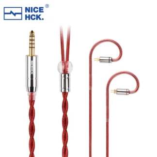 NICEHCK RedAg 4N Cable Coaxial de auriculares HiFi de plata pura 3,5/2,5/4,4mm MMCX/QDC/0,78 2 pines para HOLA Zero KATO Aria Cadenza EDX