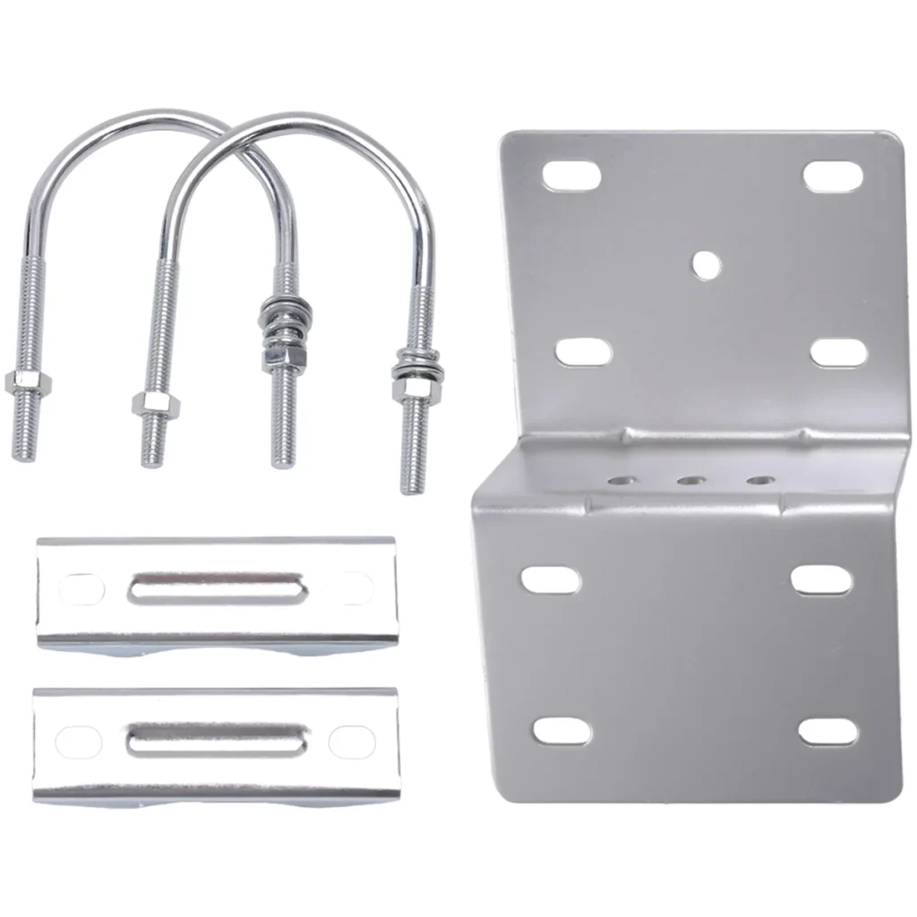Los más nuevos kits de montaje en poste de antena, soporte de montaje en poste de antena con abrazadera de pernos en U dobles, soporte de mandíbula en V para soporte de poste de antena
