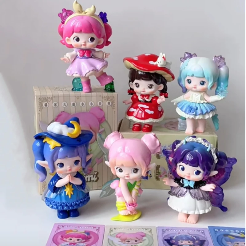 Caja ciega auténtica de la serie Nommi'S Little World, bonitas decoraciones de muñecas hechas a mano, caja misteriosa y moderna, juguete para niña, regalo de cumpleaños