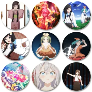 Serie de Anime Monogatari: Off & Monster Season Pins personaje de dibujos animados Oshino Shinobu Ononoki Yotsugi insignias broche hecho a mano regalos