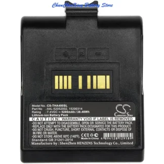 Cameron Sino Batería de 5200 mAh para TSC Alpha 4L