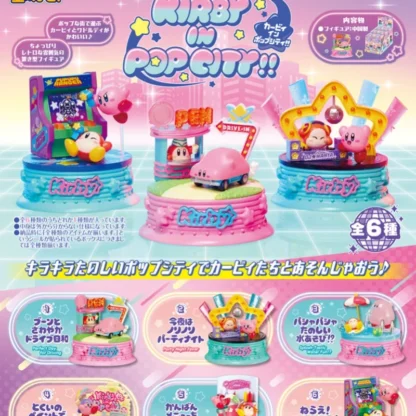 RE-MENT-juguetes cápsula Kirby Waddle Dee City of Pop, caja ciega de la serie, juguetes, modelo de figura de Anime, adornos para coleccionar