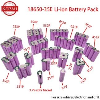 Customized5S2P 5S3P 5S4P 6S2P 8,4 V 3,7 V 10,8 V 16,8 V 18V 25,2 V 18650 35E paquete de batería 3500mAh para destornillador taladro eléctrico