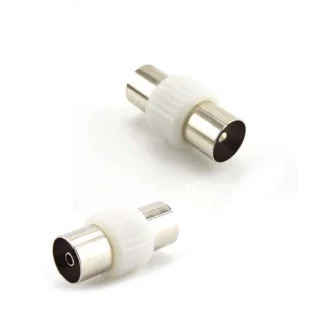 1 par/2 uds macho a macho/hembra a hembra conector de TV para antenas TV RF enchufes coaxiales adaptador de conector W28