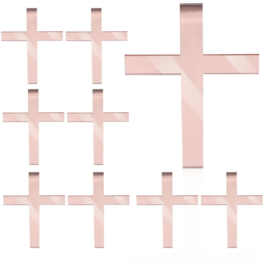 10 Uds decoración de pastel cruzado acrílico Cupcake Topper Goldendoodle cumpleaños boda bautismo fiesta decoración telón de fondo comunión bebé