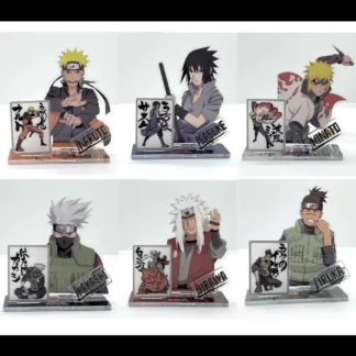 Placas de pie acrílicas de Naruto, adornos periféricos de escritorio de Anime de Naruto Sasuke Kakashi, decoración artesanal, regalo coleccionable