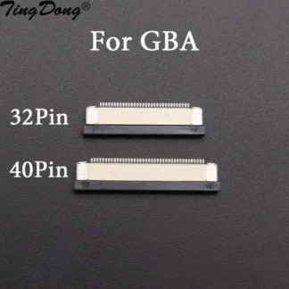 Cable flexible para placa madre de consola GBA, Conector de cinta con Clip para pantalla LCD, 32 Pines, 40 pines