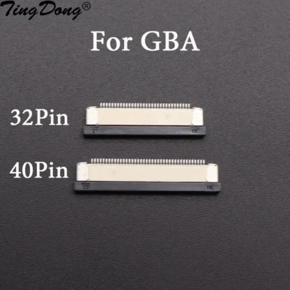 Cable flexible para placa madre de consola GBA, Conector de cinta con Clip para pantalla LCD, 32 Pines, 40 pines