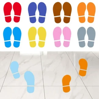 Pegatinas de huellas de PVC para niños, calcomanías decorativas para zapatos, calcomanías impermeables para escaleras, suministros para mascotas
