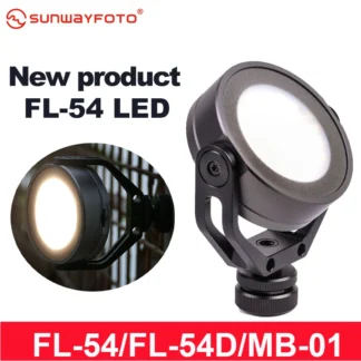 SUNWAYFOTO-cámara LED de FL-54, luz de MB-01, iluminación de fotografía, Youtube, para estudio de vídeo y fotografía, Luz Led para fotografía