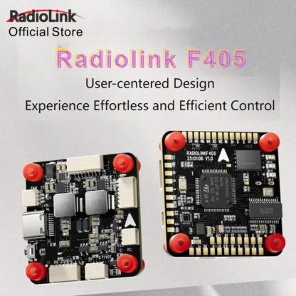 Radiolink F405 Ardupilot Betaflight INAV Controlador de vuelo 6 canales, SBUS/CRSF FC para Dron de carreras, Quadcopter