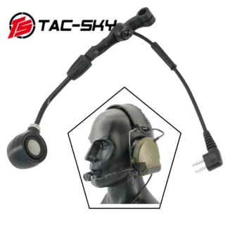 TS TAC-SKY ACCESORIOS DE Auriculares TÁCTICOS Adaptador de micrófono COMTA V Compatible con auriculares COMTA II III V